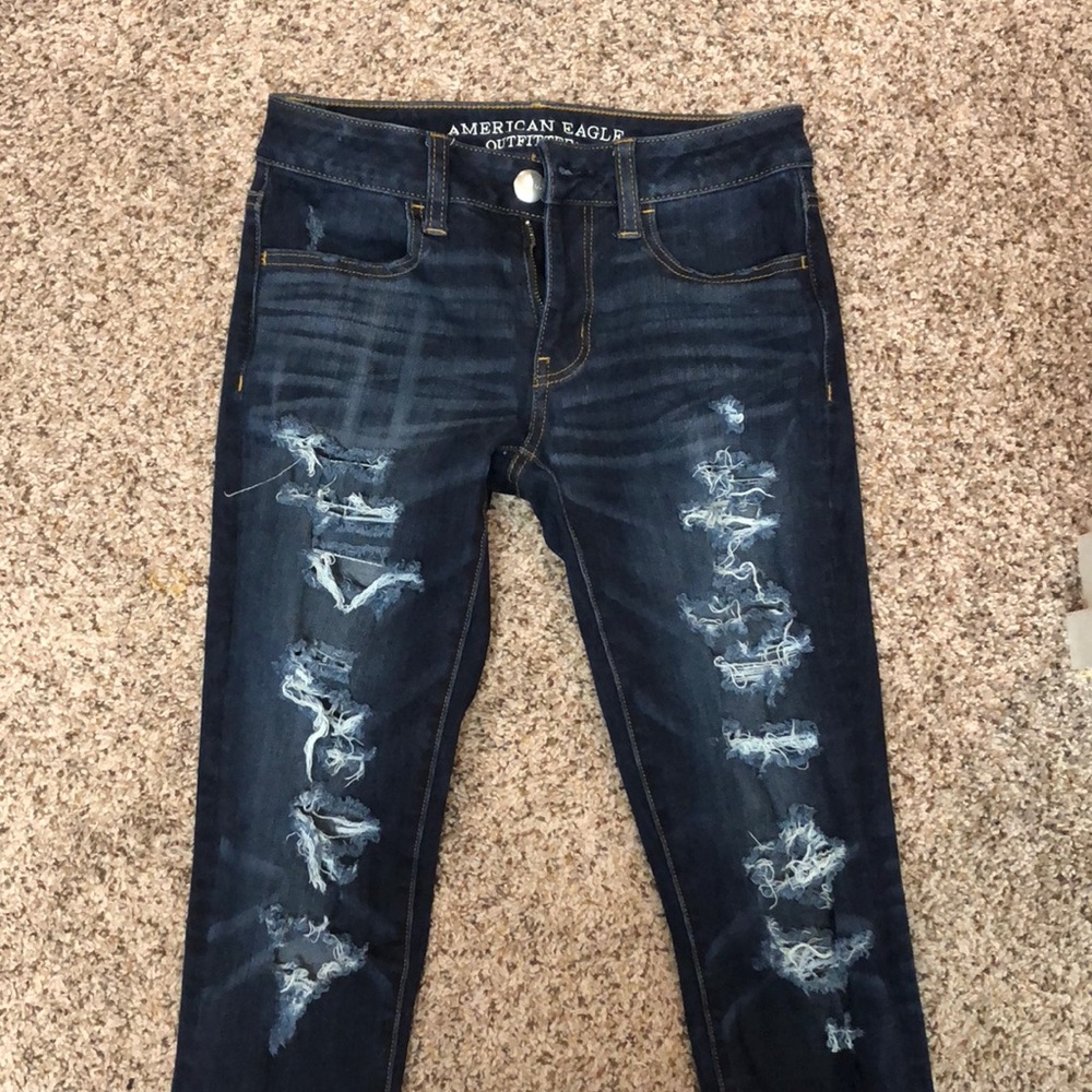 American Eagle holy jeggings